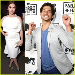 Tyler Posey & Holland Roden Celebrate 'Teen Wolf's Fandom Of The Year Win at Fandom Awards 2016