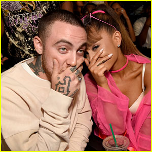 Ariana Grande Sits with Boyfriend Mac Miller at MTV VMAs 2016