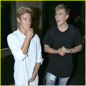 Cameron Dallas & Jake Paul Have Boys Night Out in Hollywood