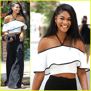 Chanel Iman Lunches At The Ivy After XOXO Campaign Reveal