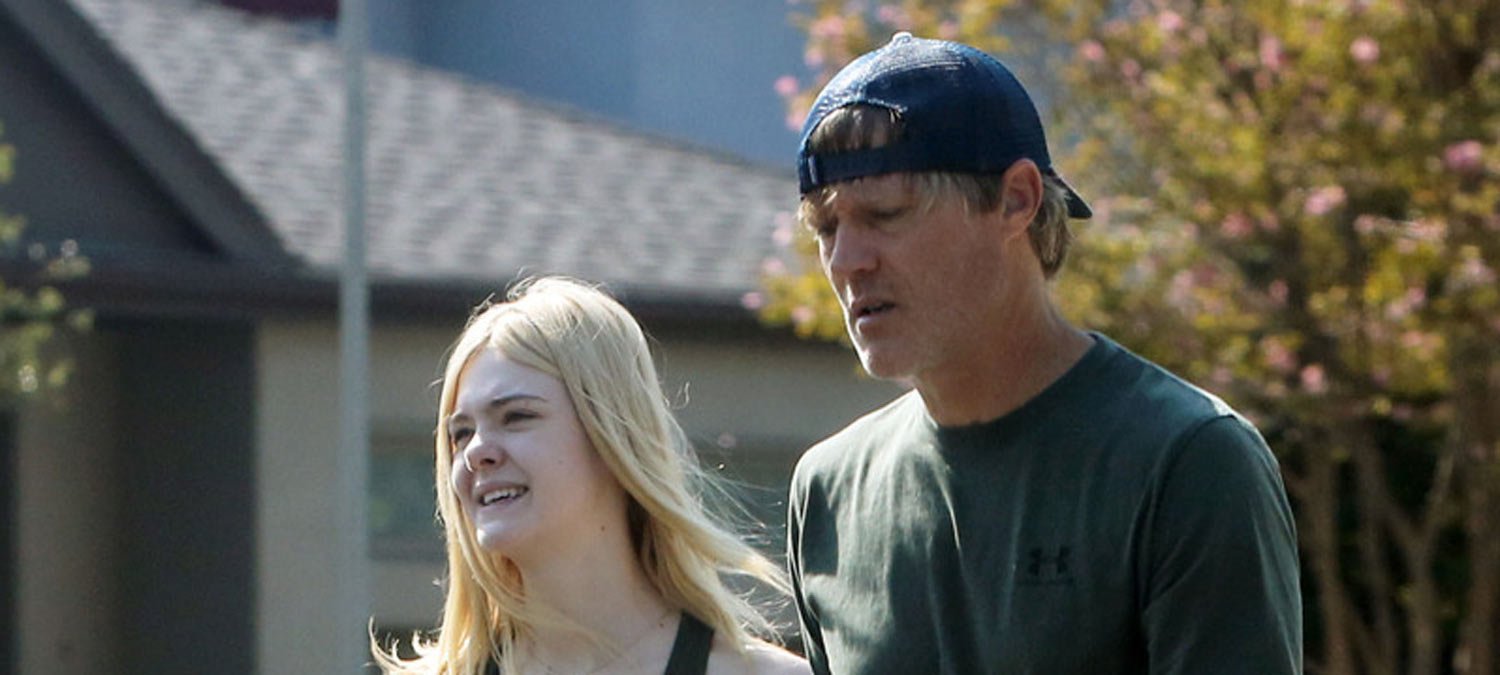 Elle Fanning Gets in an Early Morning Workout with Her Dad! | Elle