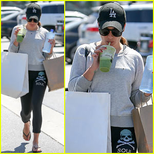 Lea Michele Runs Errands After An Early Morning Workout!