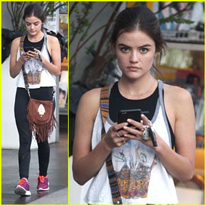 Lucy Hale Hits SoulCycle Class Before Ezria's Engagement on PLL
