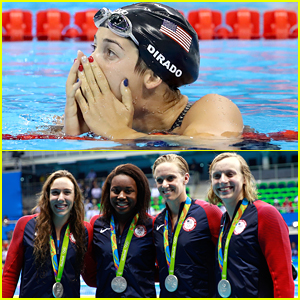 Swimmers Maya DiRado, Simone Manuel & Katie Ledecky Pick Up Silver Medals in Rio!
