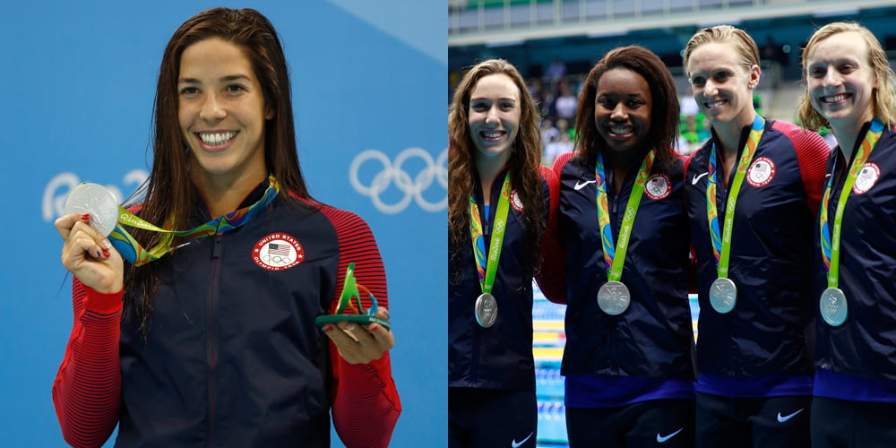 Swimmers Maya DiRado, Simone Manuel & Katie Ledecky Pick Up Silver ...