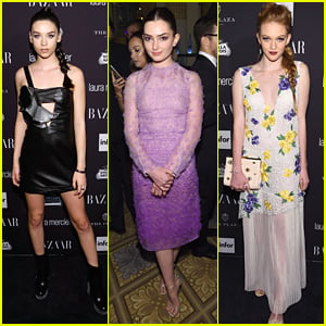 Amanda Steele Goes Edgy For Harper's Bazaar ICONS Event with Emily Robinson