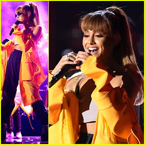 Ariana Grande Lights Up The iHeartRadio Music Festival with Zedd & Hailee Steinfeld