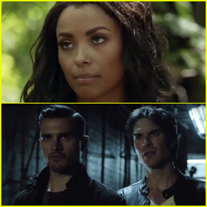Bonnie Joins The Search For Damon Enzo In New Vampire Diaries Trailer Watch Now Television The Vampire Diaries Just Jared Jr