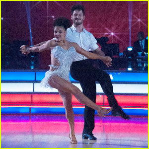 Laurie Hernandez & Val Chmerkovskiy Tie for First With Their Cha Cha ...