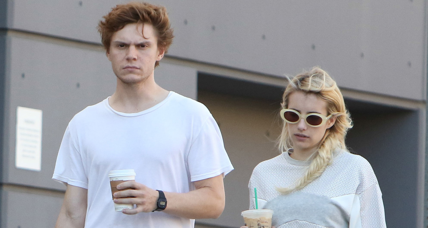 Emma Roberts Evan Peters Step Out Together In LA Emma Roberts Evan 
