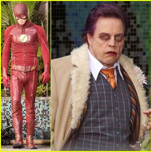 Grant Gustin Shoots 'The Flash' Scenes With Mark Hamill