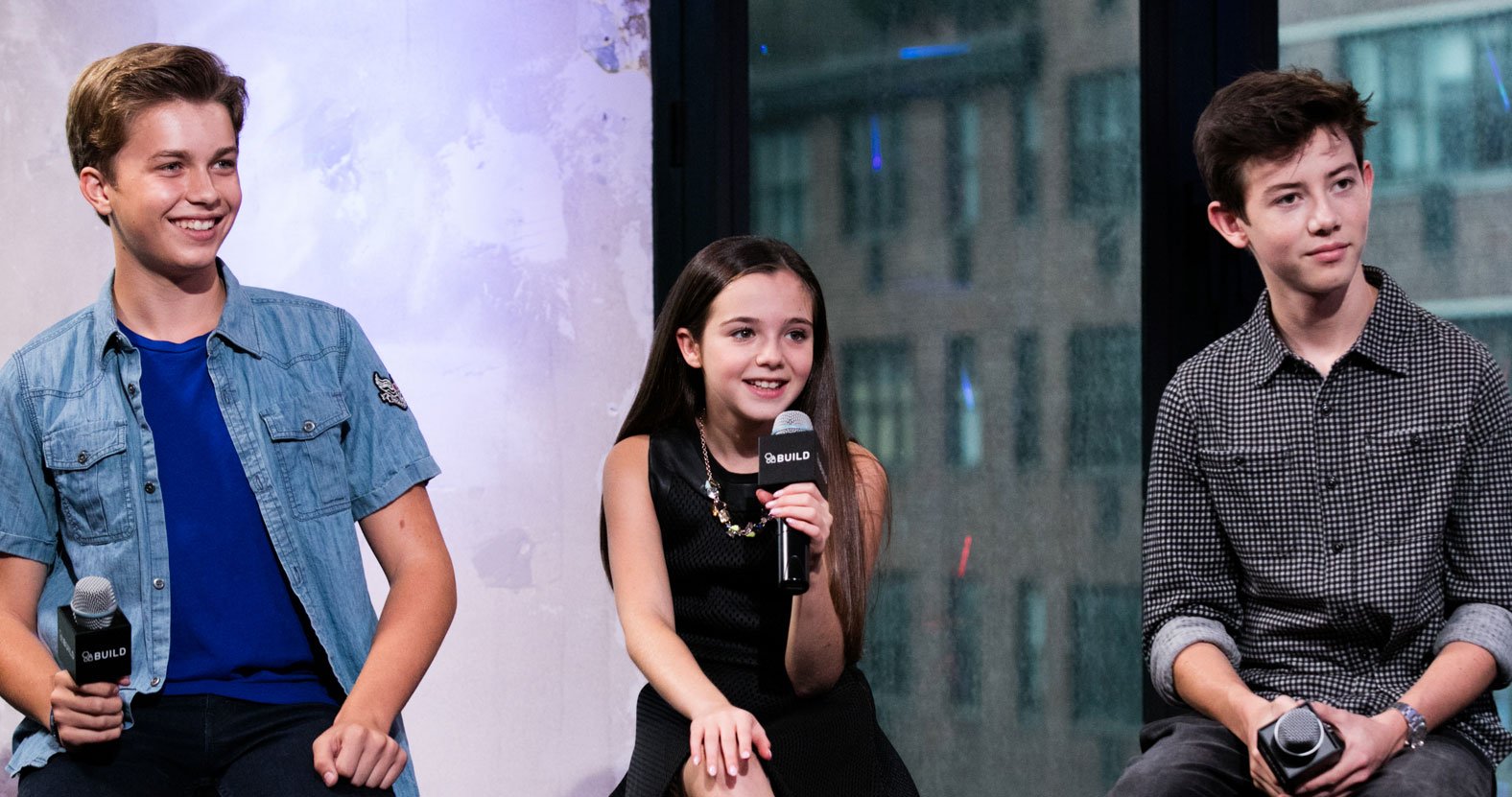 Griffin Gluck Promotes ‘middle School With The Cast In Nyc Alexa Nisenson Griffin Gluck 6912