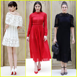 Lily Collins, Shailene Woodley & Hailee Steinfeld Hit Valentino's Show at Paris Fashion Week
