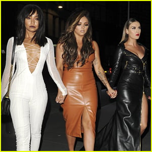 Perrie Edwards & Jesy Nelson Celebrate Leigh-Anne Pinnock's 25th Birthday in London