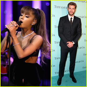 Ariana Grande & Liam Hemsworth Attend Tiffany & Co. Party in Beverly Hills!