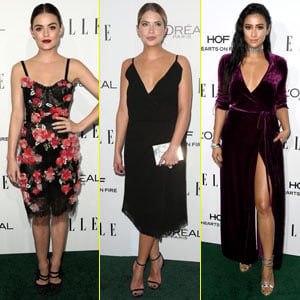 Lucy Hale, Ashley Benson, & Shay Mitchell Rep 'PLL' at Elle Women In Hollywood Awards 2016