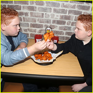 Benjamin & Matthew Royer Have Hot Wings Food Fight in NYC