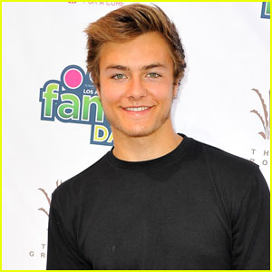 Peyton Meyer Sports Facial Hair at T.J. Martell Foundation's L.A. Family Day