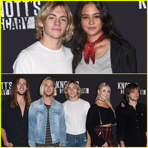 Ross Lynch Reunites With R5 & Courtney Eaton For Knott's Scary Farm