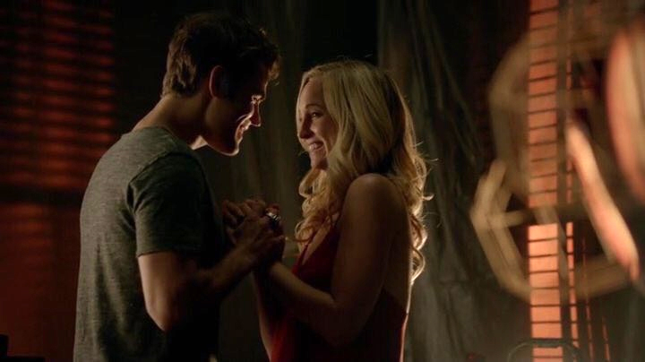 We can't believe that Stefan and Caroline got engaged last night on Th...