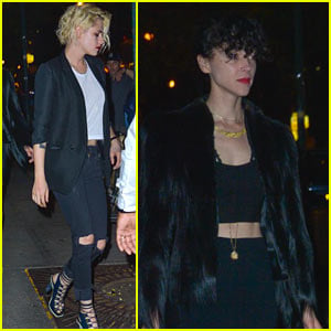 Kristen Stewart & St Vincent Couple Up for Dinner Date in NYC!