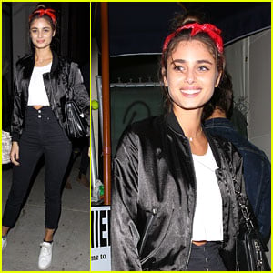 Taylor Hill Goes Retro For Dinner At Catch LA