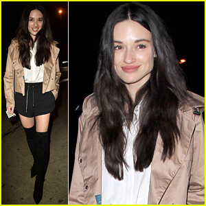Crystal Reed Takes Break From Filming New Movie For Thanksgiving