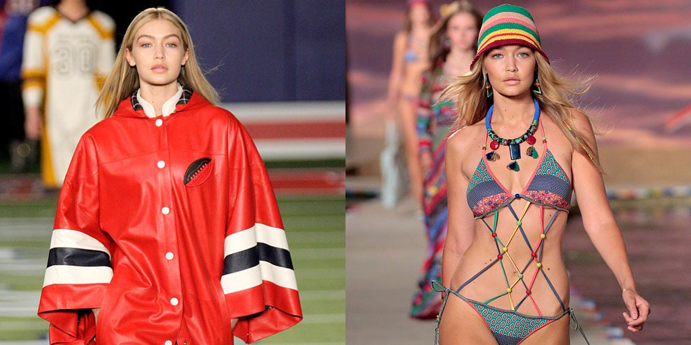 Glum Gigi Hadid cuts a fashionable figure in £1,125 designer