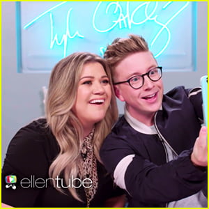 Kelly Clarkson Takes Snapchat Challenge with Tyler Oakley! (Video)