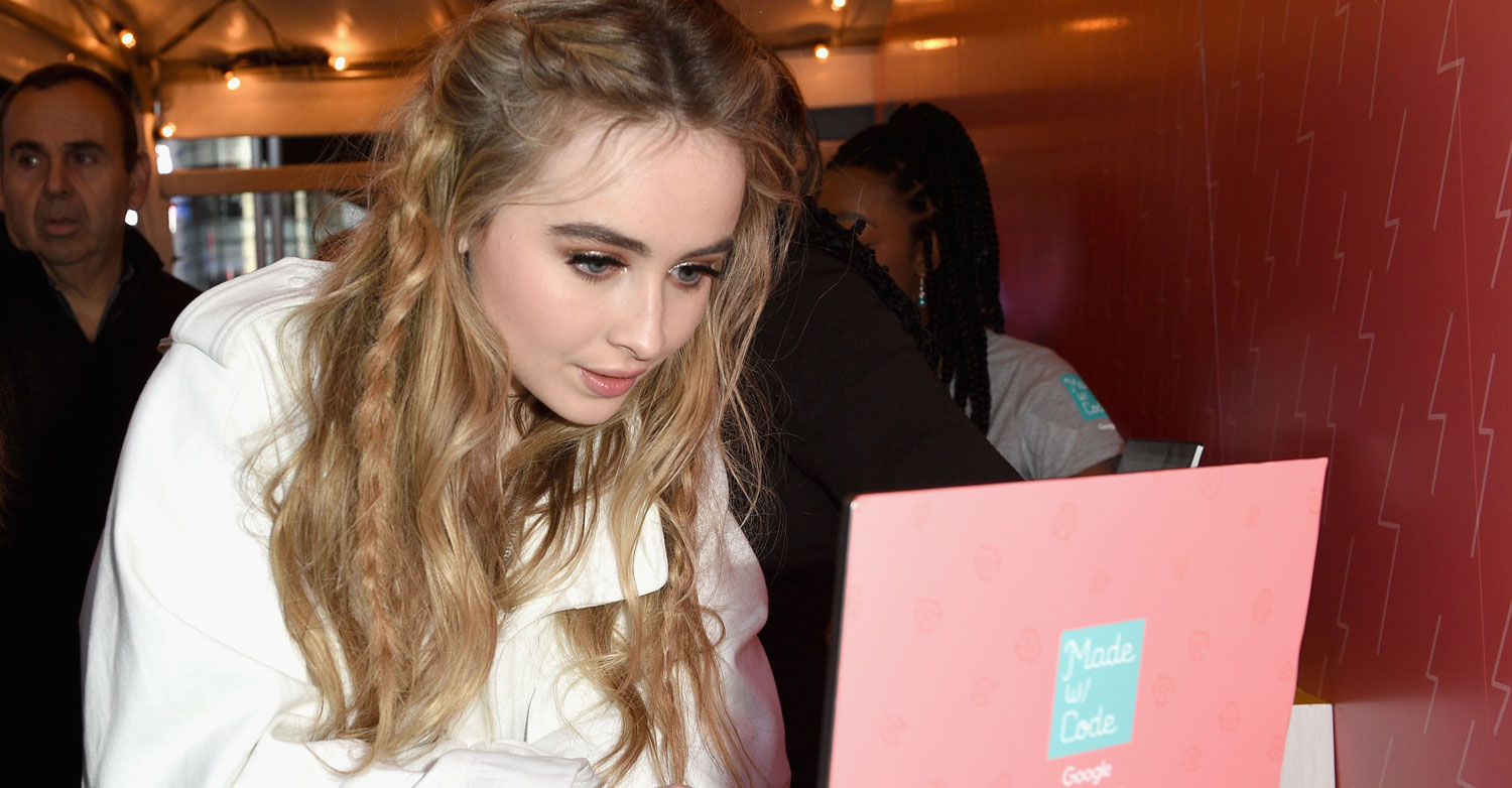 EXCLUSIVE: Sabrina Carpenter Proves Girls Who Code Are Awesome Too ...