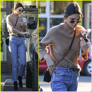 Kendall Jenner Was Joined By a Furry, Little Friend to Lunch ...