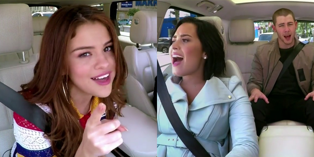 Video Selena Gomez Demi Lovato Nick Jonas More Sing All I Want For Christmas Is You For Carpool Karaoke Carpool Karaoke Christmas Demi Lovato Nick Jonas Selena Gomez Just