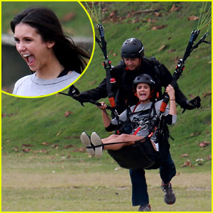 Nina Dobrev Tries Her Hand at Paragliding & Looks Like She's Having the Best Time!