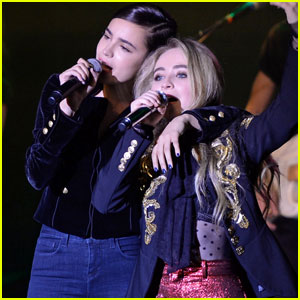VIDEO: Sofia Carson Joins Pal Sabrina Carpenter On Stage For 'Wild Side' Duet!