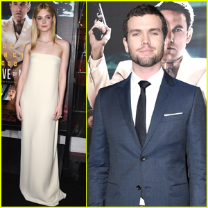 Elle Fanning & Austin Swift Step Out at 'Live by Night' Premiere