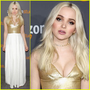 Dove Cameron is a Gold Goddess at Golden Globes 2017 After-Party
