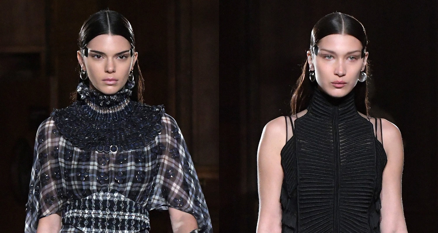 Kendall Jenner & Bella Hadid Go High Fashion for Givenchy Show | Bella ...
