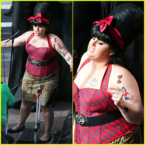Rebel Wilson Channels Late Amy Winehouse in 'Pitch Perfect 3' Set Photos!