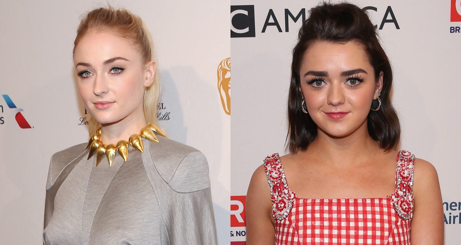 Maisie Williams and Sophie Turner Hit the BAFTA Tea Party Red Carpet, Watchers on the Wall