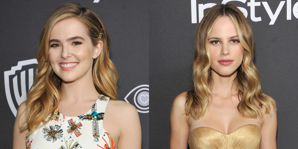 Halston Sage & Zoey Deutch Are Glam Gals At Golden Globes 2017 Party 