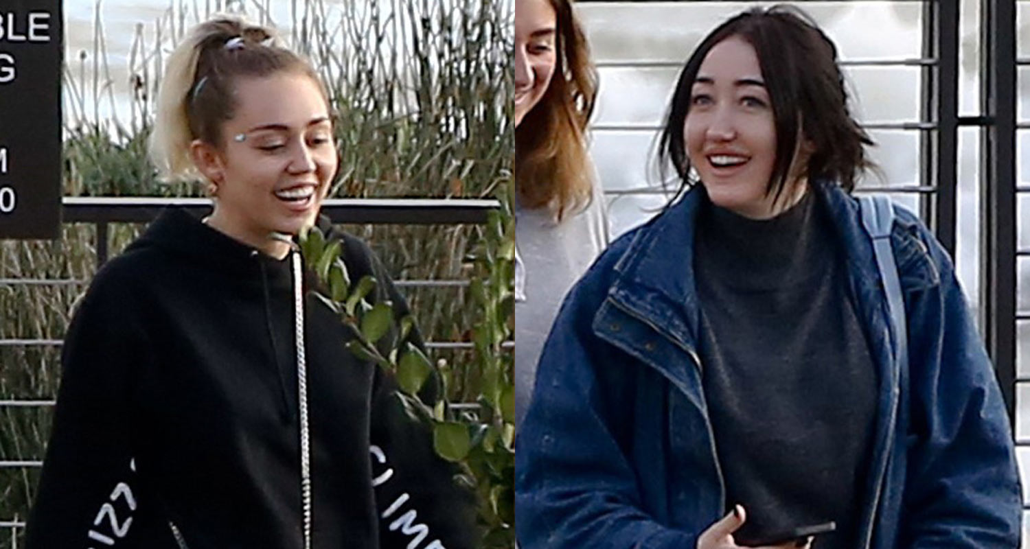 Miley Cyrus & Sister Noah Are All Smiles During Malibu Lunch Date