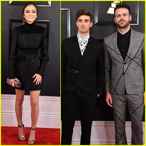 Daya & the Chainsmokers Arrive in Style at the Grammys 2017