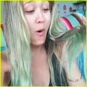 Laurdiy S Hair Accidentally Turned Green Beauty Laurdiy Just Jared Jr