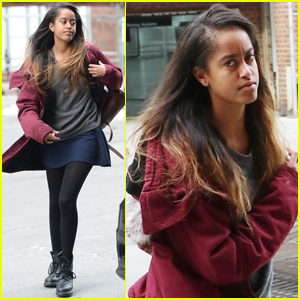 Malia Obama Shows Off Her Winter Style at Her Internship | Malia Obama ...