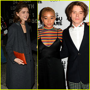 Charlie Heaton & Amandla Stenberg Are Joined By Natalia Dyer at 'As You Are' Premiere