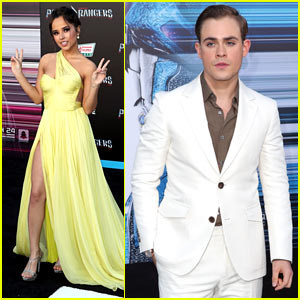Becky G & Dacre Montgomery Attend the 'Power Rangers' Premiere!