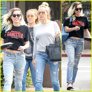 Miley Cyrus and Her Mom Tish Wear Designer Looks in New York