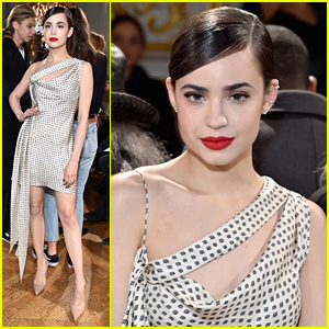 Sofia Carson Stuns On Front Row During John Gallianos Paris Fashion Week Show Sofia Carson