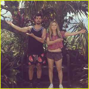 Billie Lourd & Taylor Lautner Are a Cute Couple in St. Barts | Billie