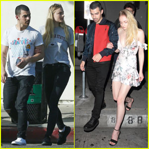 Joe Jonas & Sophie Turner Couple Up for a Date in West Hollywood